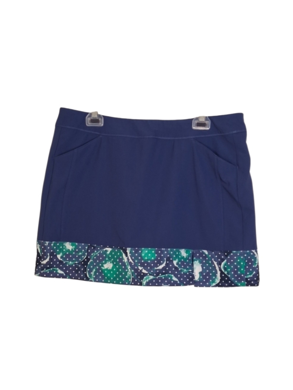 Adidas Athletic Tennis Golf Skort Skirtrd Shorts Women's Sz Large Blue Green